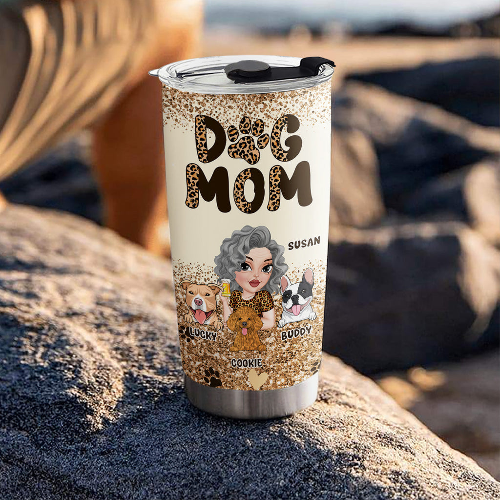 Custom Mother's day Birthday Gifts For Pet Mom, Pet Lovers • Best Dog Mom Forever - Personalized Tumbler