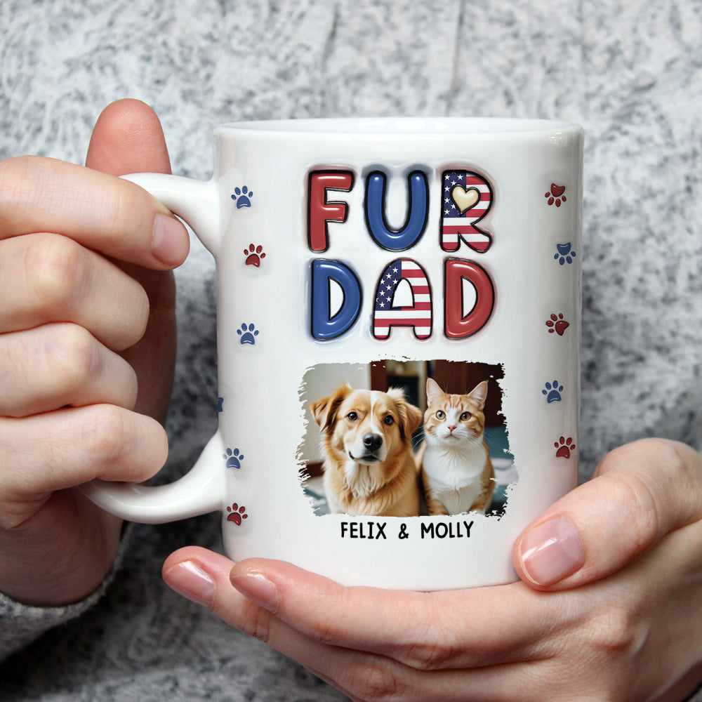 Custom Photo Christmas Birthday Gifts For Pet Lovers • My Lovely Pet Photo - Personalized 3D Inflated Effect Mug