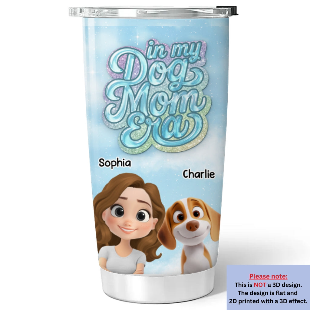 Custom Christmas Birthday Gifts For Dog Mom, Dog Lovers • Into The Sky - Personalized 3D Effect Tumbler