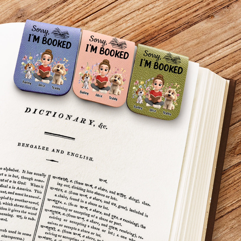 Booked Already - Personalized Leather Bookmark