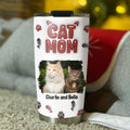 Custom Mother's day Birthday Gifts For Pet Mom, Pet Lovers • Lovely Cat Mama Photo - Personalized 3D Inflated Effect Tumbler