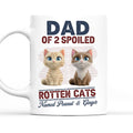 Custom Father's day Birthday Gifts For Cat Dad, Cat Lovers • New Rotten Cat Chibi - Personalized Coffee Mug