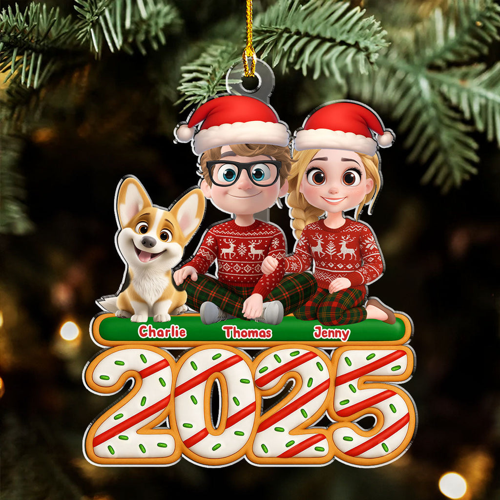 Custom Christmas Decor Home Birthday Gifts For Dog Lovers • We And Our Dog Tree Cake - Personalized Acrylic Ornament