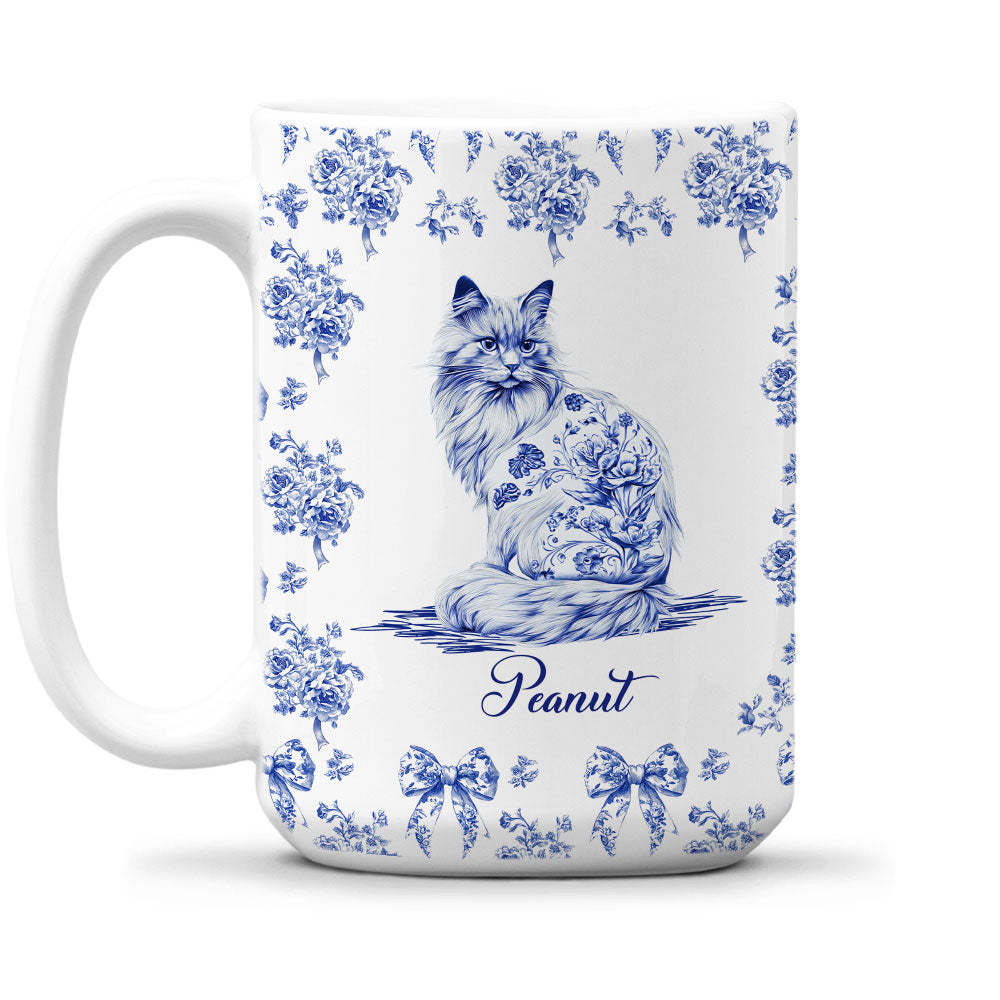 Custom Christmas Birthday Gifts For Cat Mom, Cat Lovers • Fond Of You - Personalized Coffee Mug