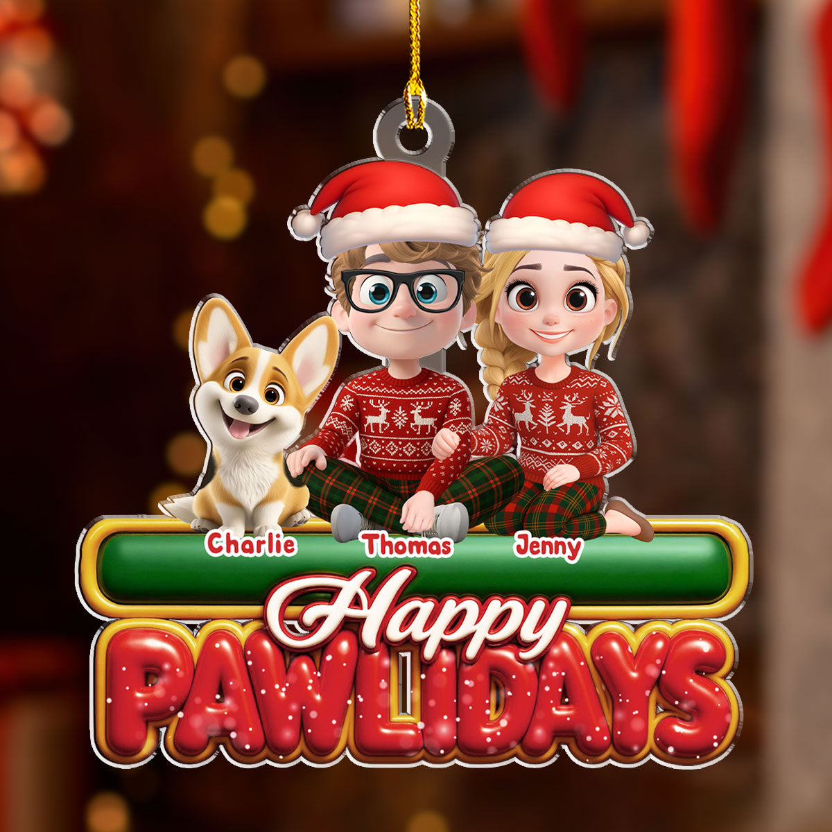 Custom Christmas Decor Home Birthday Gifts For Dog Lovers • We And Our Dog Pawlidays - Personalized Acrylic Ornament
