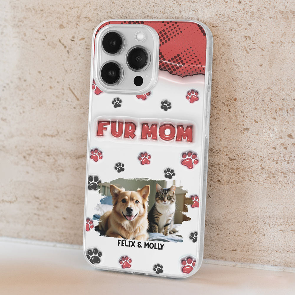 Fur Mom Version Photo - Personalized 3D Inflated Effect Phone Case