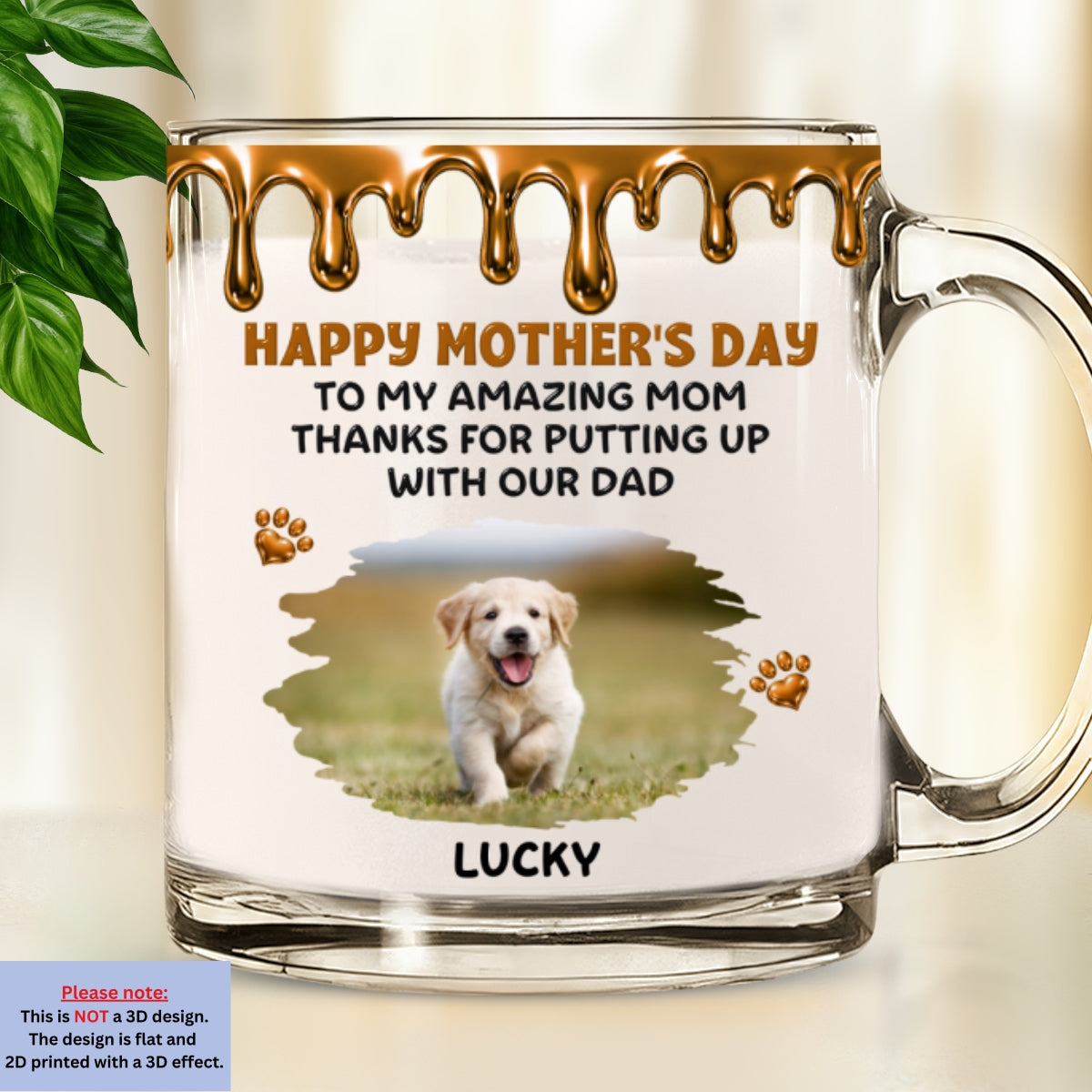 Custom Photo Mother's day Birthday Gifts For Dog Mom, Dog Lovers • Wonderful Time Beside Dog Mom Photo - Personalized Glass Mug