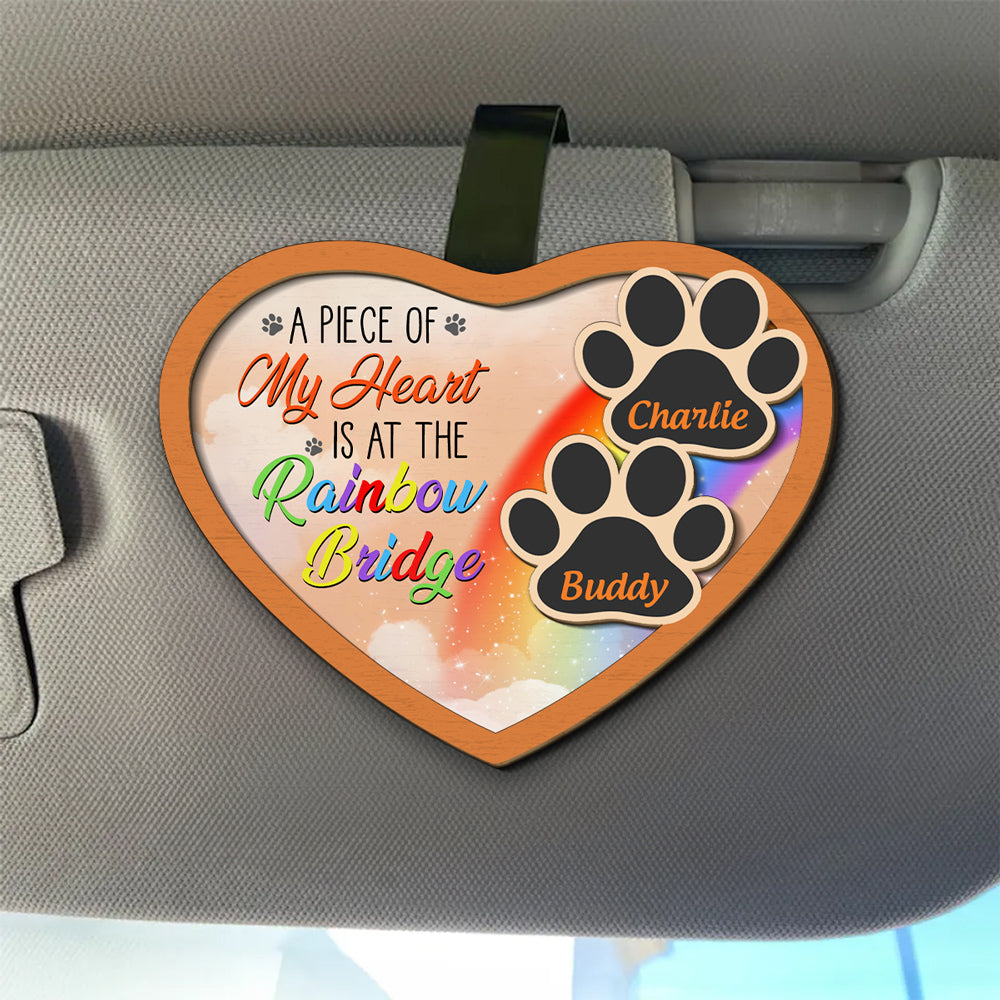 Rainbow Bridge - Personalized Car Visor Clip