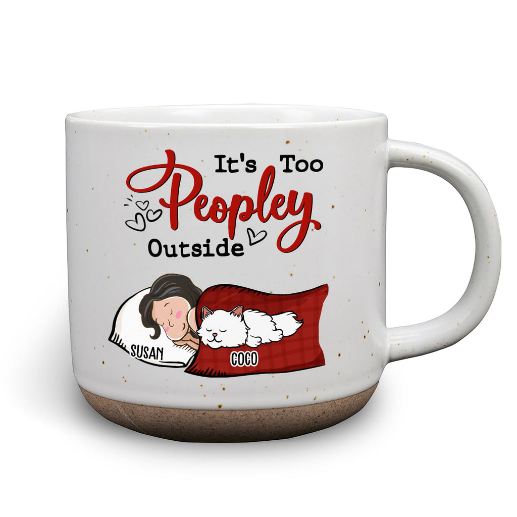 Custom Mother's day Birthday Gifts For Cat Mom, Cat Lovers • Too Peopley - Personalized Pottery Mug
