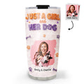 Custom Photo Christmas Birthday Gifts For Dog Mom, Dog Lovers • Me And The Dog Photo - Personalized 3D Effect Tumbler