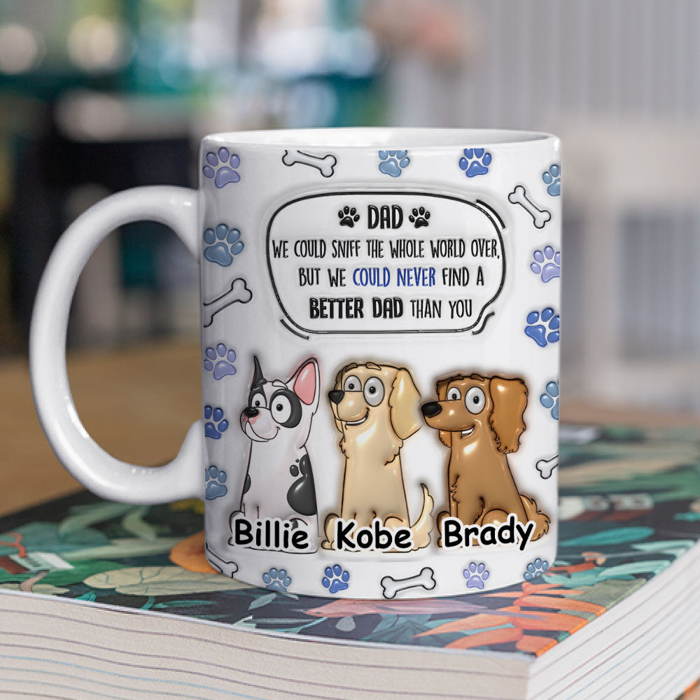 Custom Christmas Birthday Gifts For Dog Lovers • Better Mom Dad Than you - Personalized 3D Inflated Effect Mug