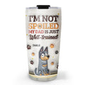 Custom Christmas Birthday Gifts For Pet Lovers • We Are Not Sopiled Our Mom Is Just Well-trained - Personalized 3D Inflated Effect Tumbler