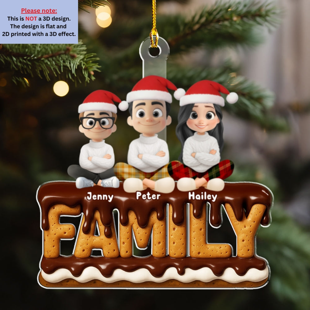 Custom Christmas Decor Home Birthday Gifts For Dog Lovers • Family Christmas 2025 - Personalized Acrylic Ornament