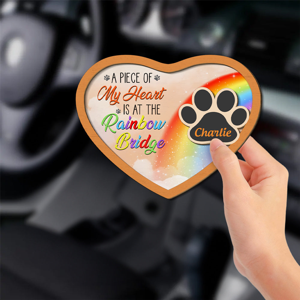Rainbow Bridge - Personalized Car Visor Clip