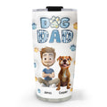 Custom Christmas Birthday Gifts For Dog Dad, Dog Lovers • My Baby On Top Of All Version 2 - Personalized 3D Inflated Effect Tumbler
