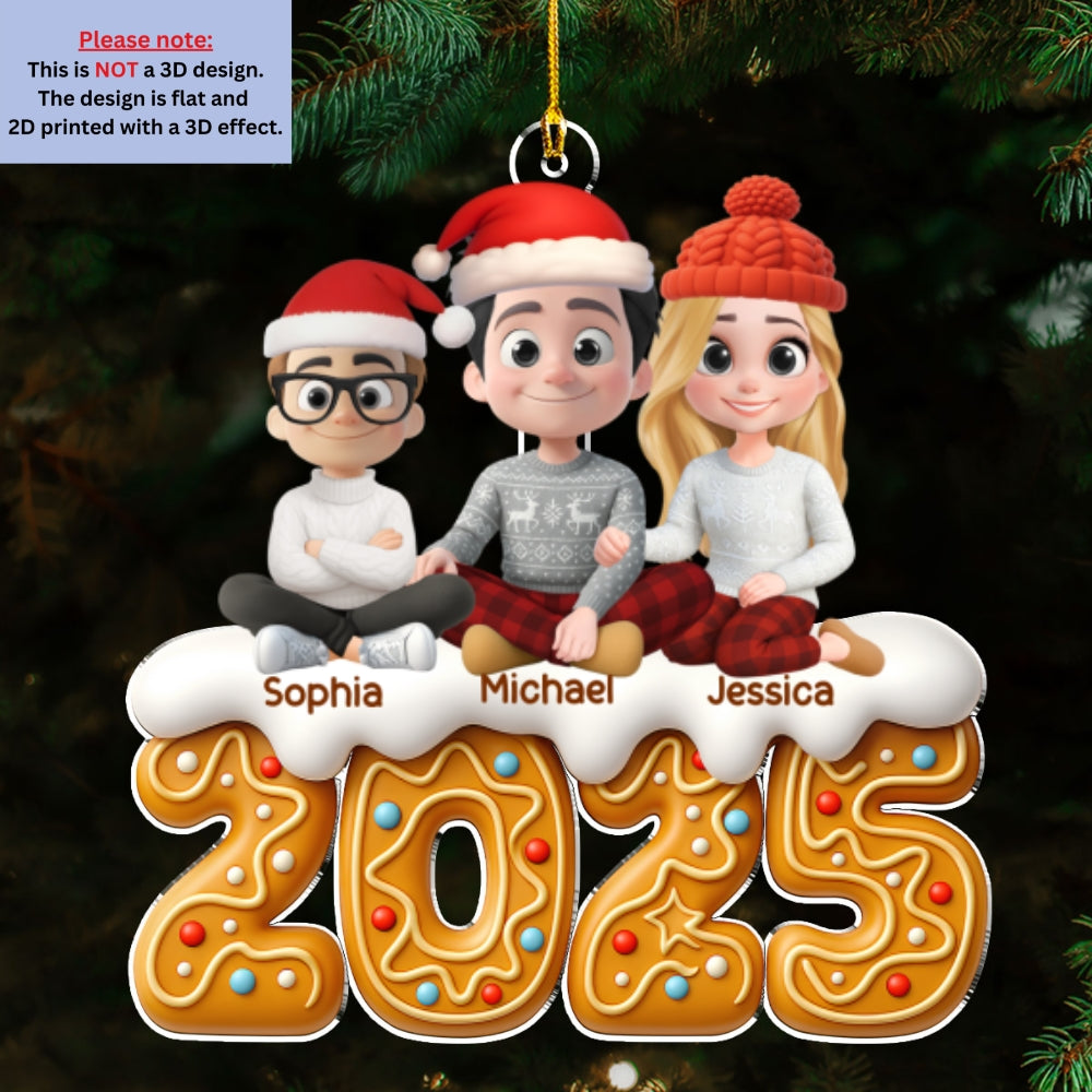 Custom Christmas Decor Home Birthday Gifts For Dog Lovers • Family Of The Year - Personalized Acrylic Ornament