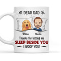 Custom Mother's day Birthday Gifts For Dog Mom, Dog Lovers • Sleep Beside You 3 - Personalized Coffee Mug
