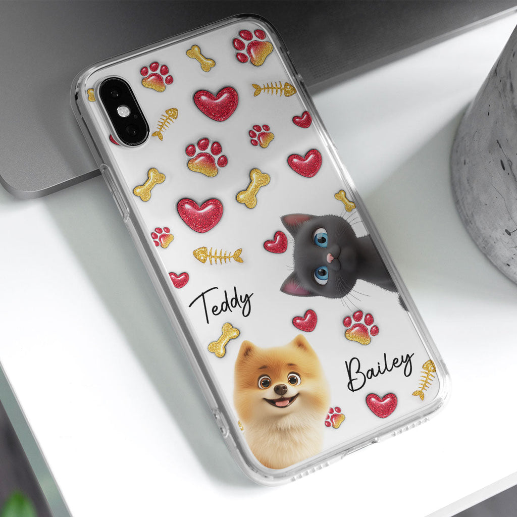 My Lovely Baby Pets - Personalized 3D Inflated Effect Phone Case