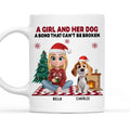 Custom Christmas Birthday Gifts For Dog Mom, Dog Lovers • A Girl And Her Dog Christmas - Personalized Coffee Mug