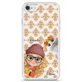 Pumskin Girl And Her Cat - Personalized Phone Case