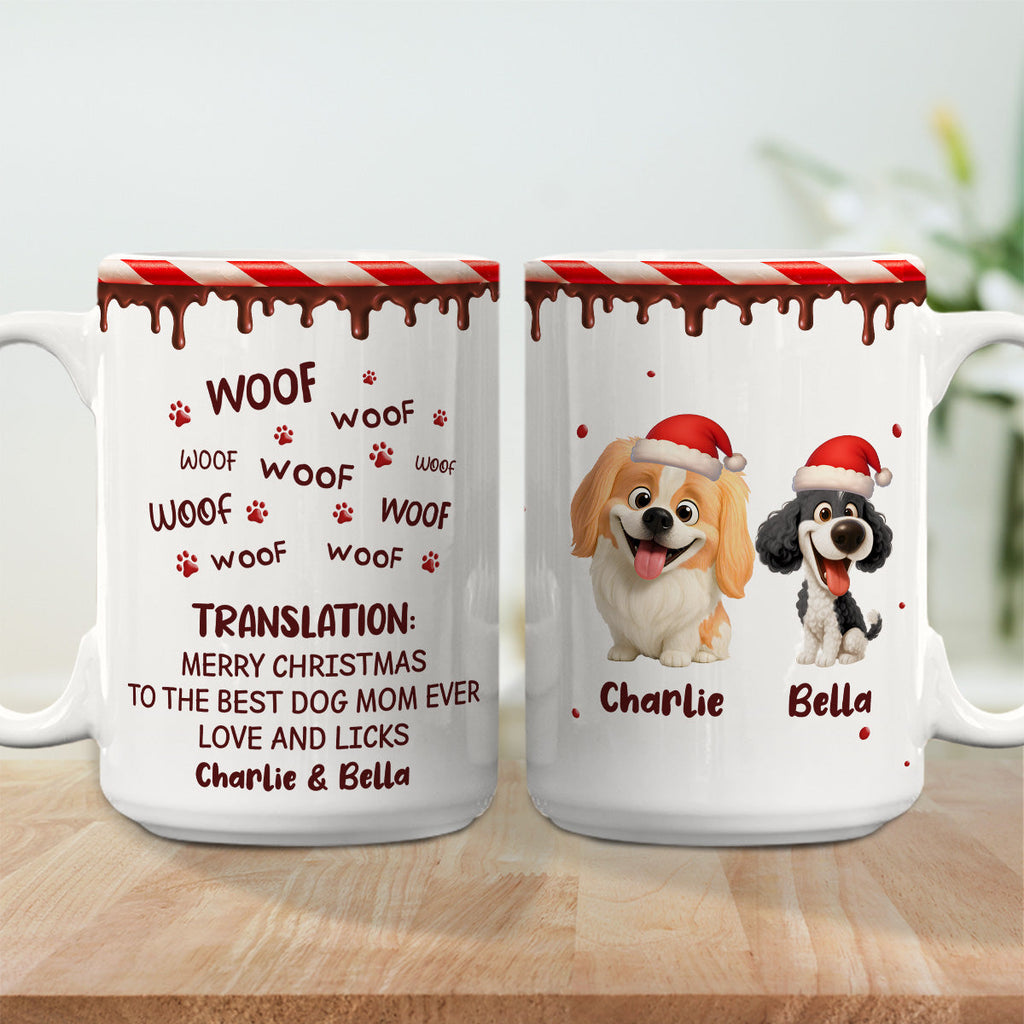 Custom Christmas Birthday Gifts For Dog Lovers • Licks To You - Personalized Coffee Mug