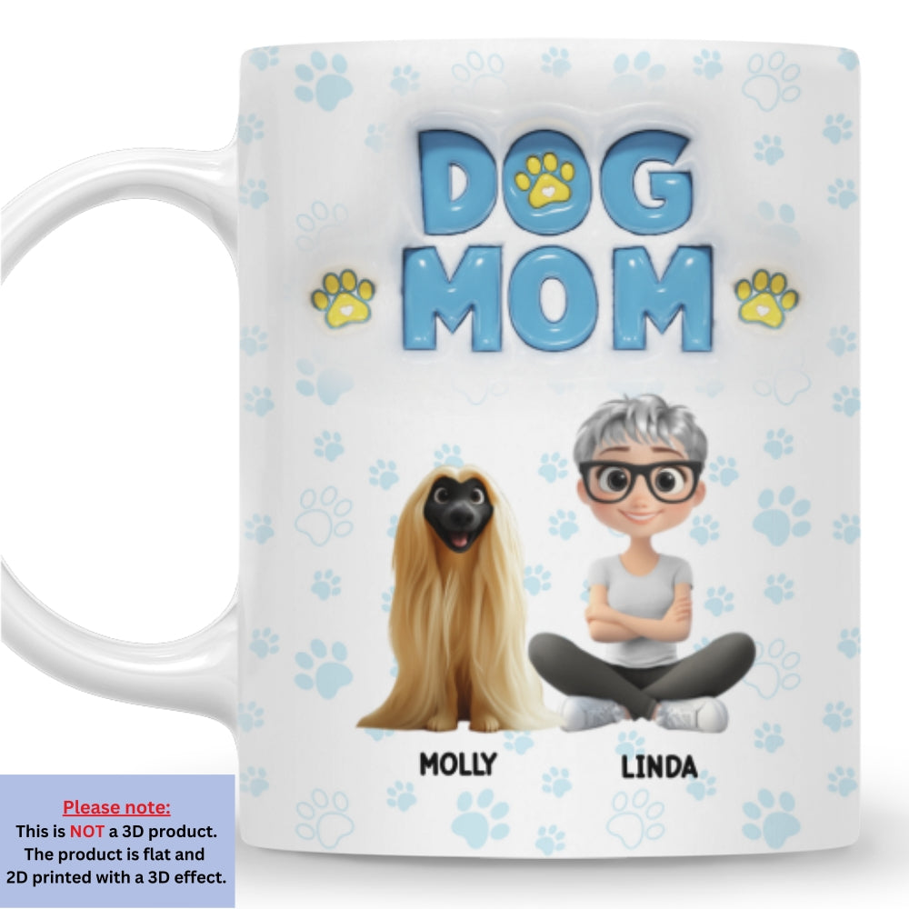 Custom Christmas Birthday Gifts For Dog Lovers • Lovely Mom Of Rotten Dogs - Personalized 3D Inflated Effect Mug