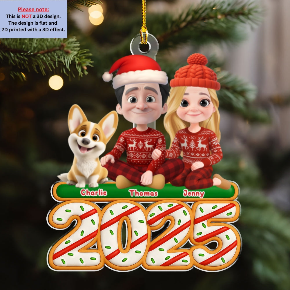 Custom Christmas Decor Home Birthday Gifts For Dog Lovers • We And Our Dog Tree Cake - Personalized Acrylic Ornament