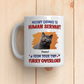 Custom Photo Mother's day Birthday Gifts For Cat Mom, Cat Lovers • Meowy Catmas To Human Servant Photo - Personalized 3D Inflated Effect Mug