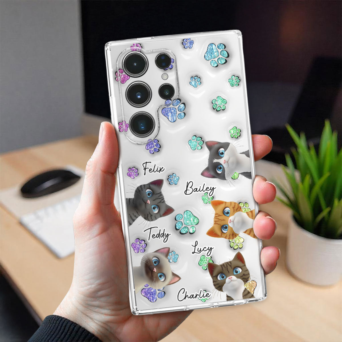 Cat Baby - Personalized 3D Inflated Effect Phone Case