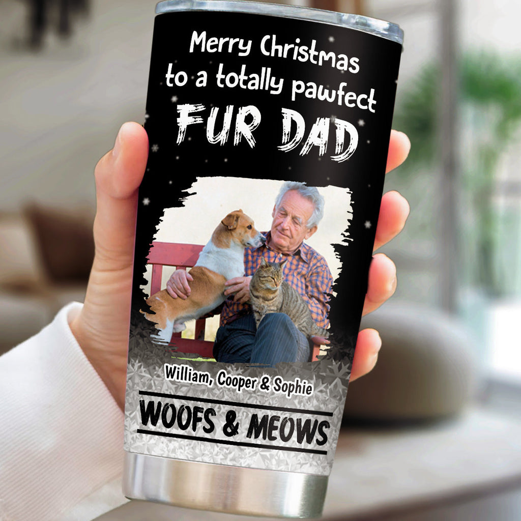 Custom Photo Christmas Birthday Gifts For Pet Lovers • Pur And Kiss Are All You Need Photo - Personalized Tumbler
