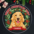 Custom Christmas Decor Home Birthday Gifts For Dog Lovers • Joyful Christmas - Personalized Acrylic Ornament