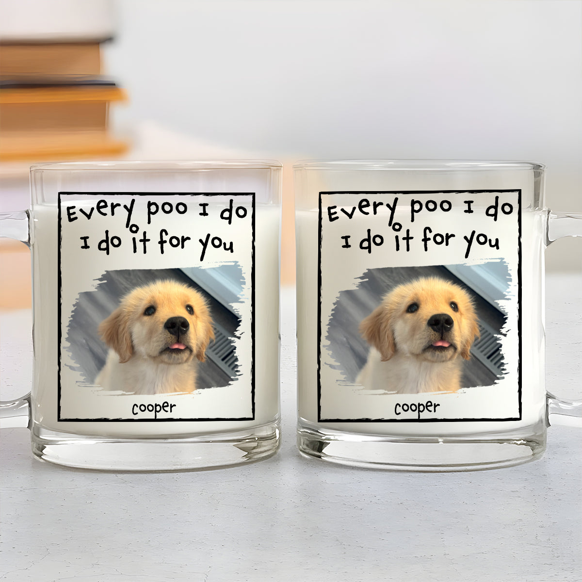 Custom Photo Christmas Birthday Gifts For Dog Dad, Dog Lovers • I Do For You Version Photo - Personalized Glass Mug