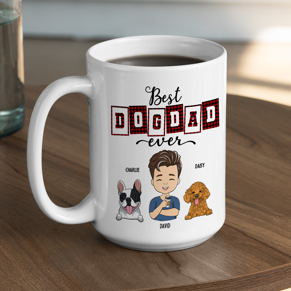 Custom Christmas Birthday Gifts For Dog Lovers • Best Mom Dad Of The Year - Personalized Coffee Mug