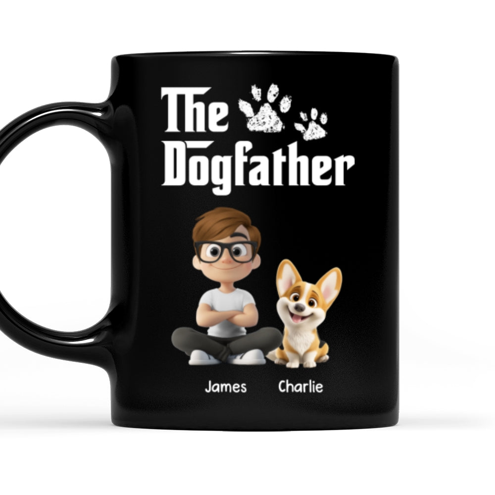 Custom Father's day Birthday Gifts For Dog Dad, Dog Lovers • Cool Dog Father - Personalized Coffee Mug