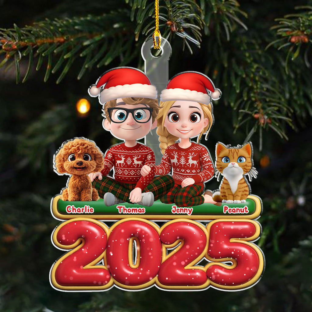 Custom Christmas Decor Home Birthday Gifts For Pet Lovers • We And Our Pet - Personalized Acrylic Ornament