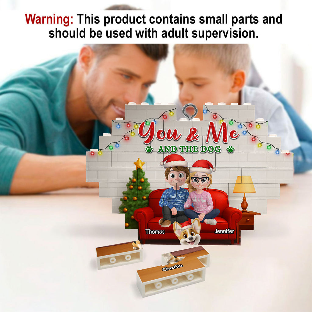 Custom Christmas Decor Home Birthday Gifts For Dog Lovers • In The Same Home - Personalized 3D Effect Heart Puzzle Ornament