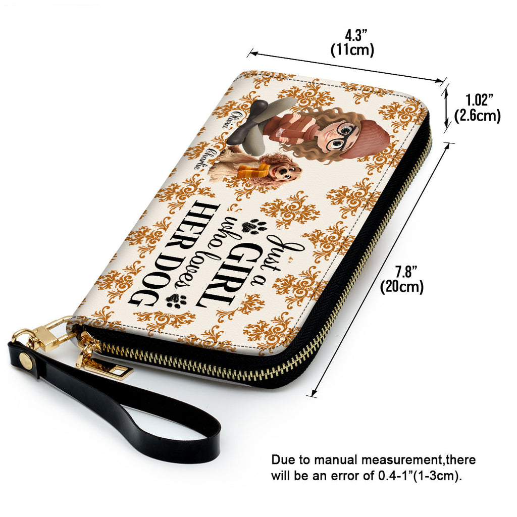 Pumskin Dog Autumn - Personalized Leather Wallet