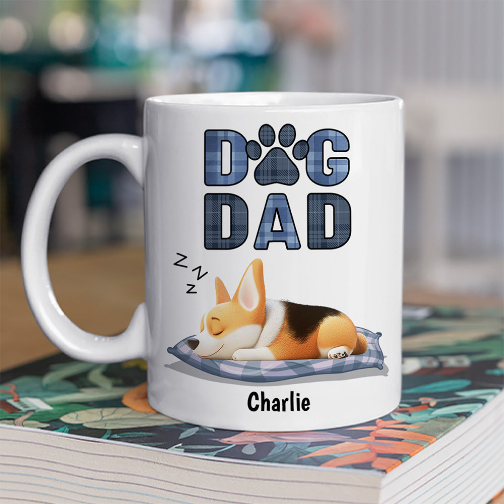 Custom Father's day Birthday Gifts For Dog Dad, Dog Lovers • Best Dog Dad - Personalized Coffee Mug