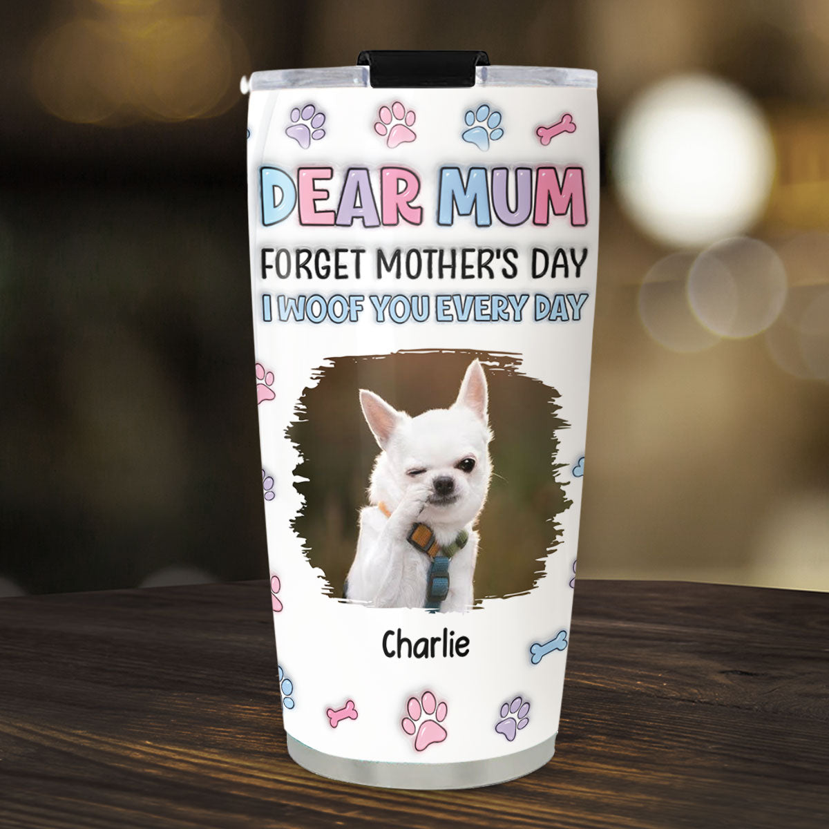 Forget Photo - Personalized 3D Inflated Effect Tumbler