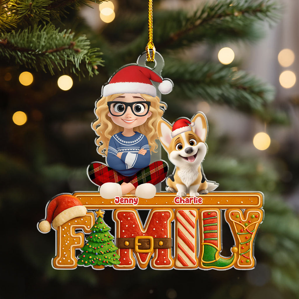 Custom Christmas Decor Home Birthday Gifts For Dog Lovers • Loved This Christmas Cake - Personalized Acrylic Ornament