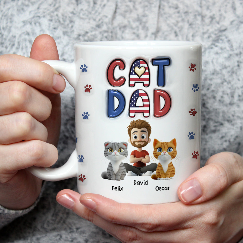 Custom Christmas Birthday Gifts For Cat Lovers • My Lovely Cat - Personalized 3D Inflated Effect Mug