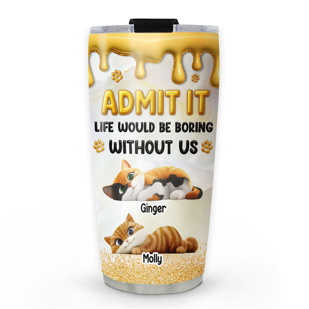 Custom Christmas Birthday Gifts For Pet Lovers • Love You Longer Pet Version - Personalized 3D Effect Tumbler
