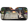 Custom Christmas Birthday Gifts Car Accessories for Dog Parents • Let Us Hang Out Photo - Personalized Car Sunshade