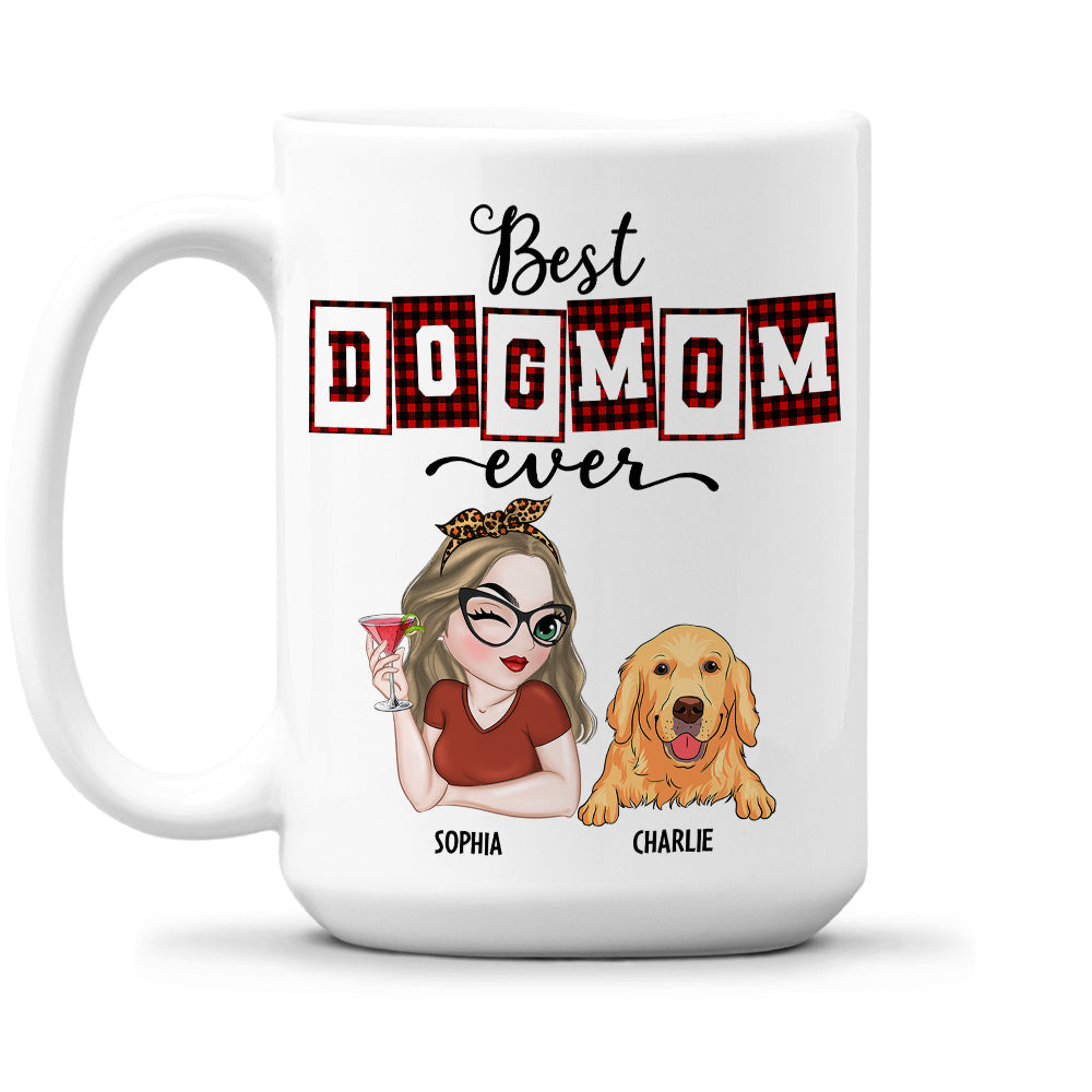 Custom Christmas Birthday Gifts For Dog Lovers • Best Mom Dad Of The Year - Personalized Coffee Mug