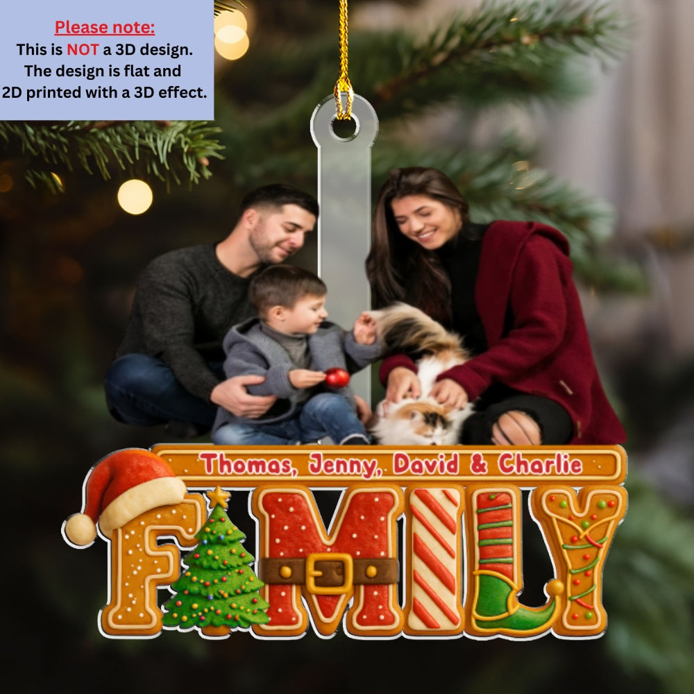 Our Christmas Story Photo - Personalized Acrylic Ornament