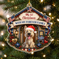 Custom Christmas Decor Home Birthday Gifts For Dog Mom, Dog Lovers • Merry Woofmas - Personalized Acrylic Ornament