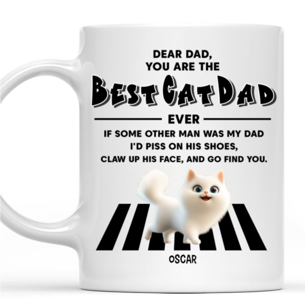 Custom Father's day Birthday Gifts For Cat Dad, Cat Lovers • Go Find You - Personalized Coffee Mug