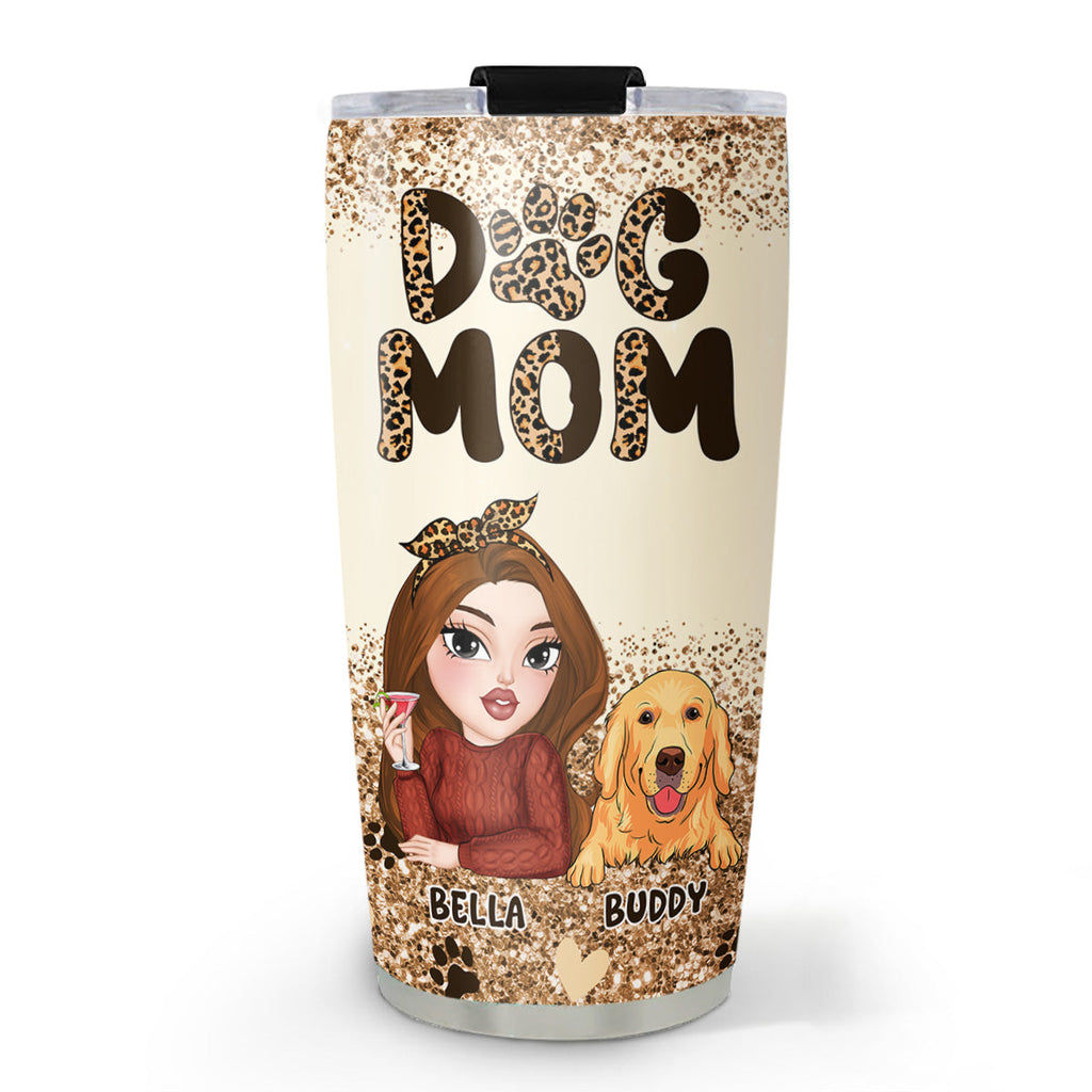 Custom Mother's day Birthday Gifts For Pet Mom, Pet Lovers • Best Dog Mom Forever - Personalized Tumbler