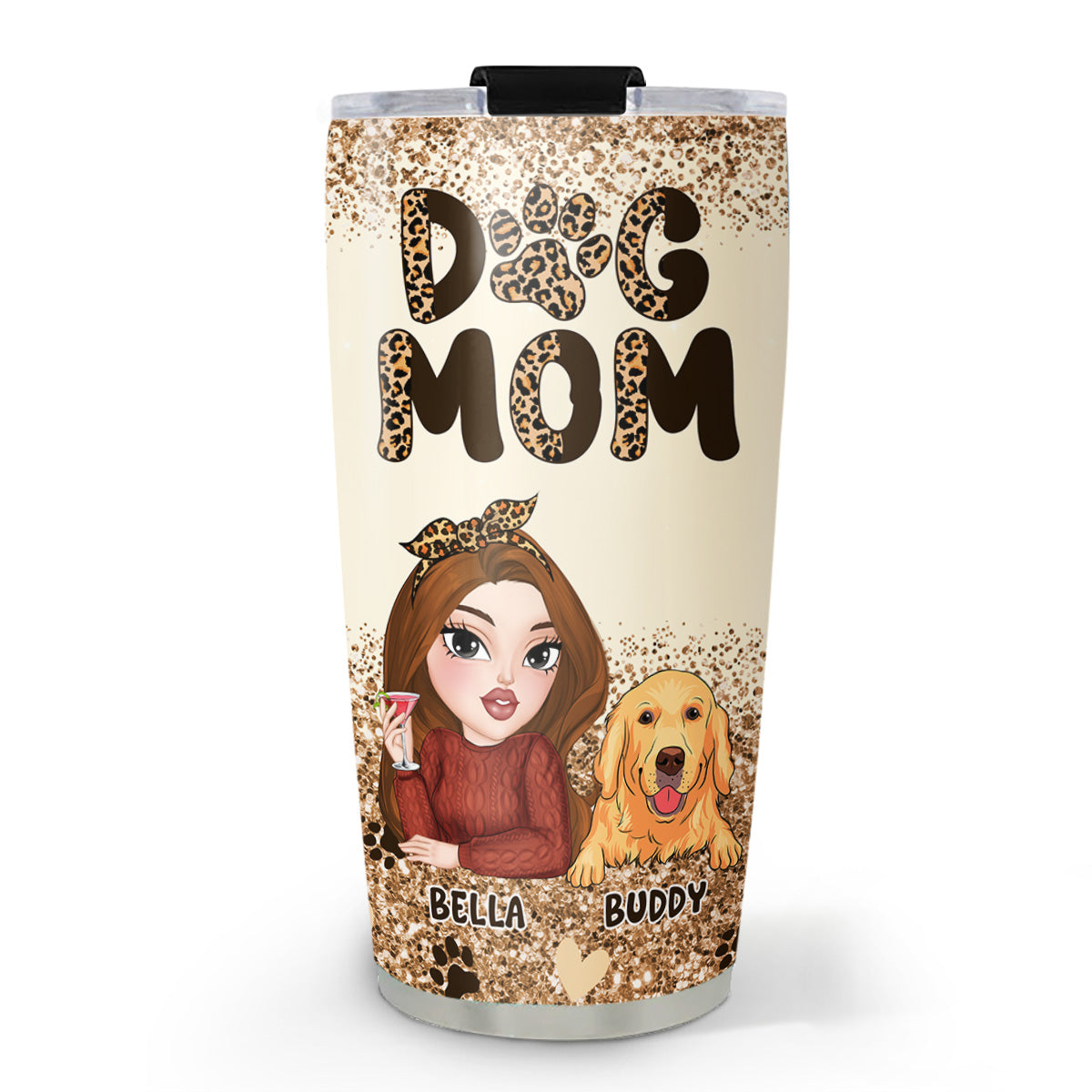 Custom Mother's day Birthday Gifts For Pet Mom, Pet Lovers • Best Dog Mom Forever - Personalized Tumbler