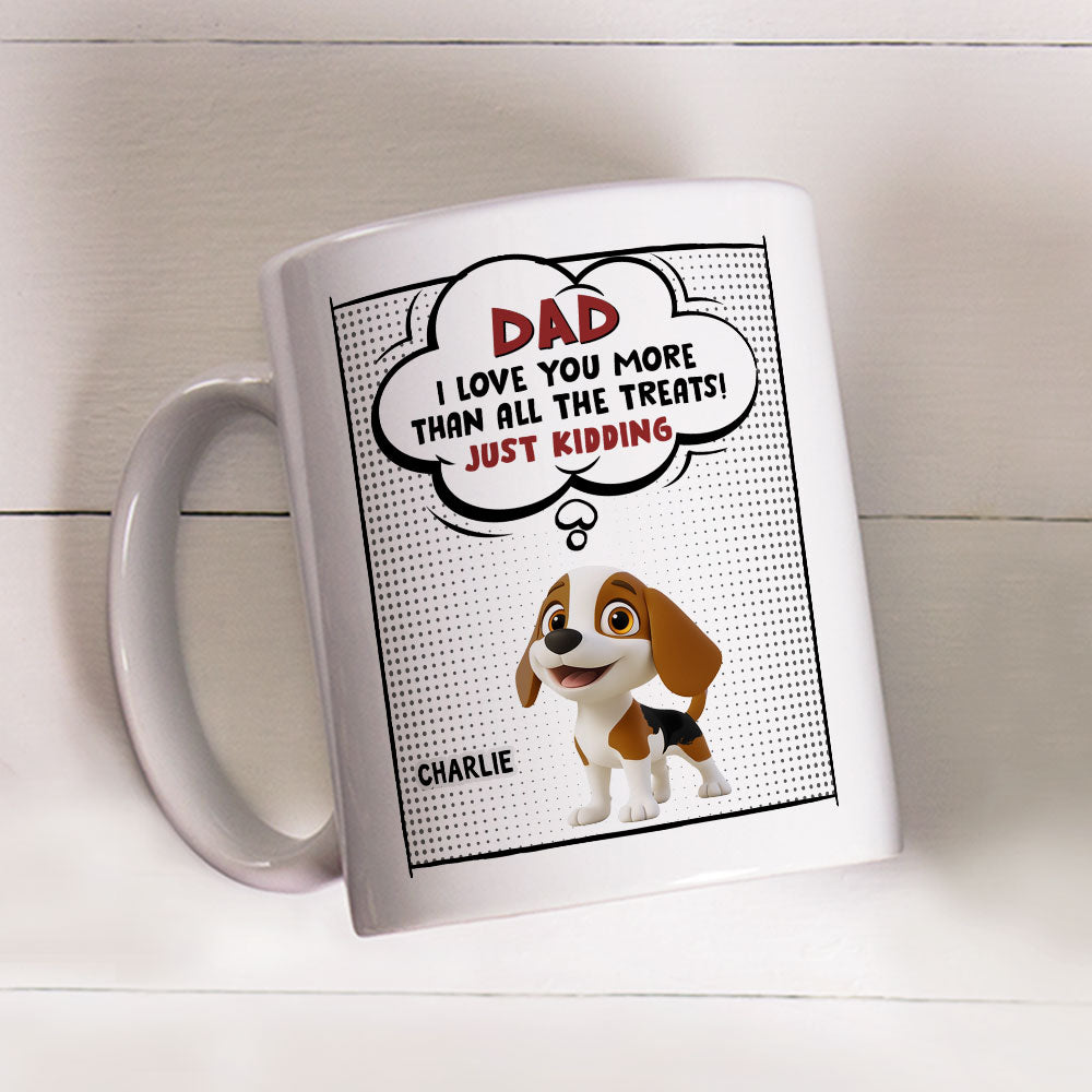 Custom Mother's Father's day Birthday Gifts For Dog Lovers • All The Treats - Personalized Coffee Mug